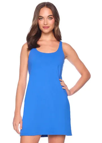 Low Scoop Tank Shift Dress 18”-Casual Dresses-Happy on Main