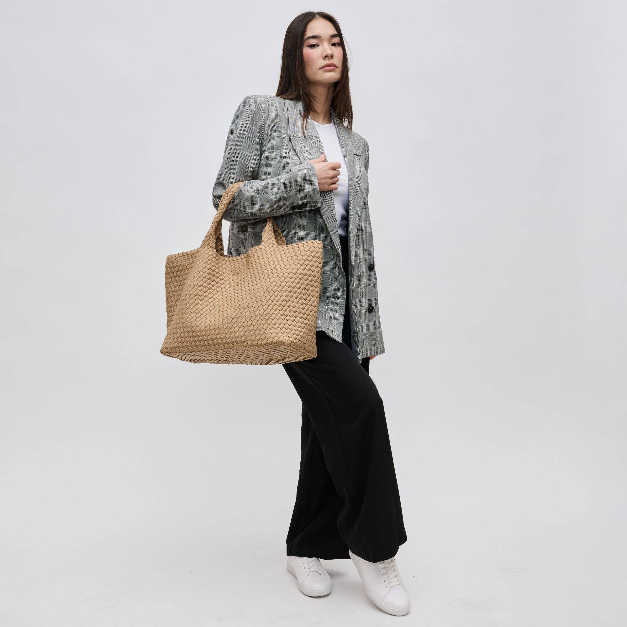 Sky's The Limit - Large Woven Neoprene Tote-Handbags-Happy on Main