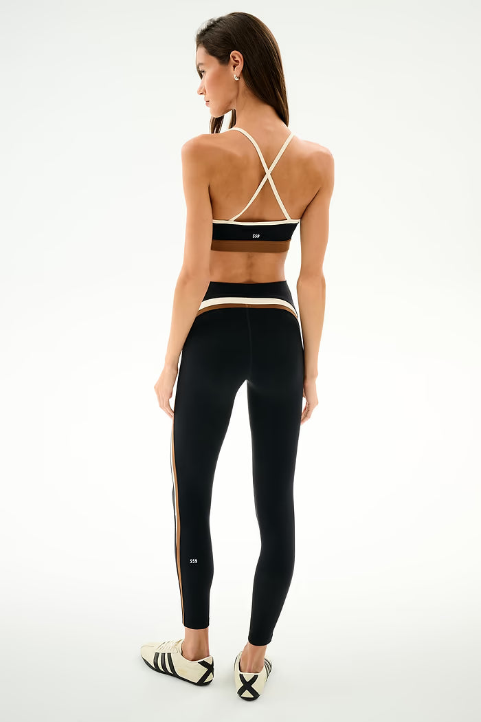 Emerson Airweight High Waist 7/8 - Black/Creme-Splits59-Happy on Main