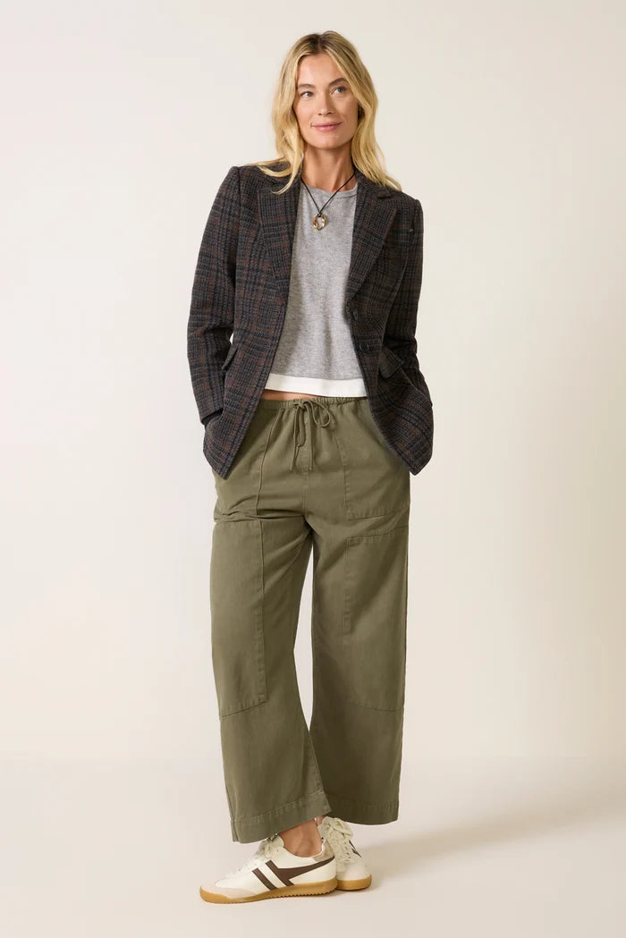 The Plaid City Blazer - Navy Multi Plaid-Favorite Daughter-Happy on Main