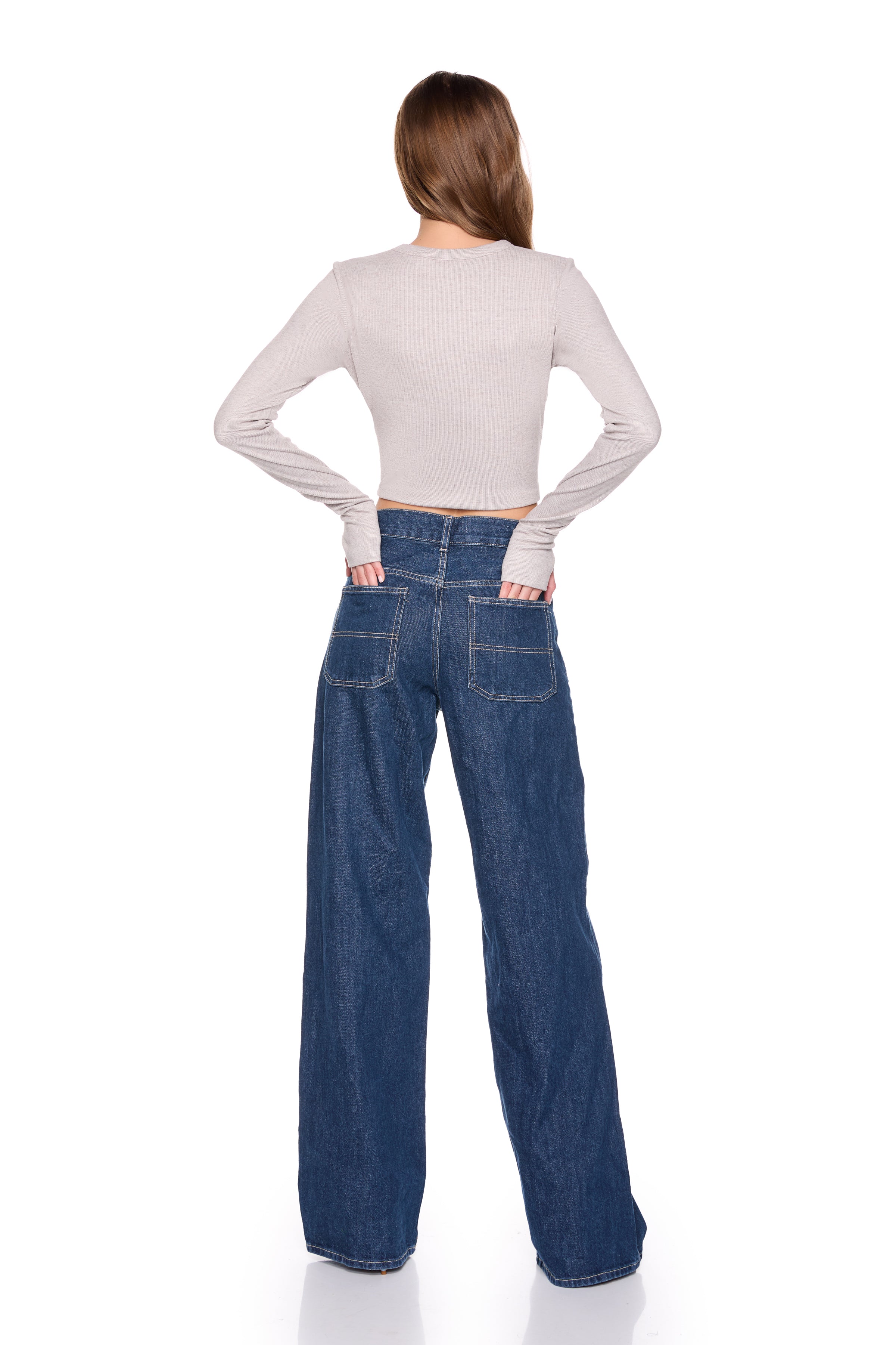 Fleece Crew LS-Casual Tops-Happy on Main