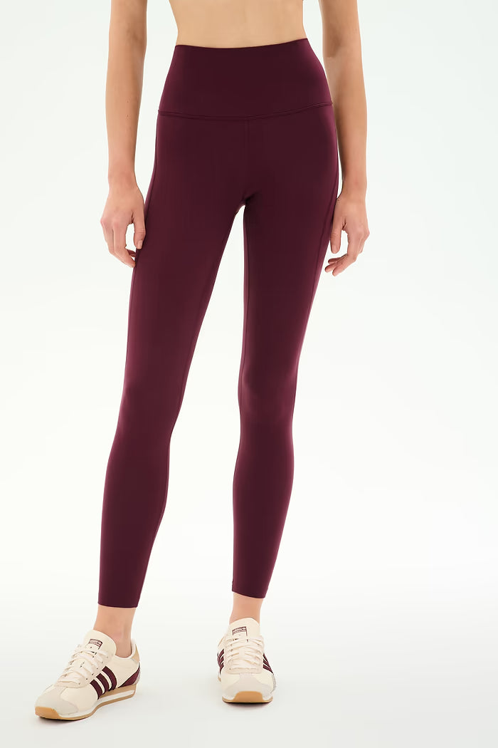 Airweight High Waist 7/8 Pocket Legging - Dark Cherry-Splits59-Happy on Main
