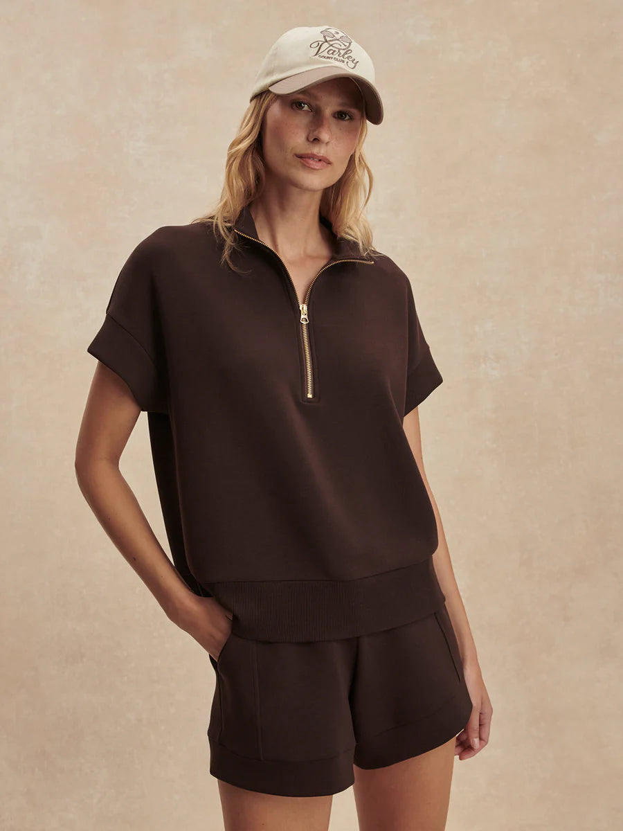 Ritchie Short Sleeve Sweat - Coffee Bean-Varley-Happy on Main