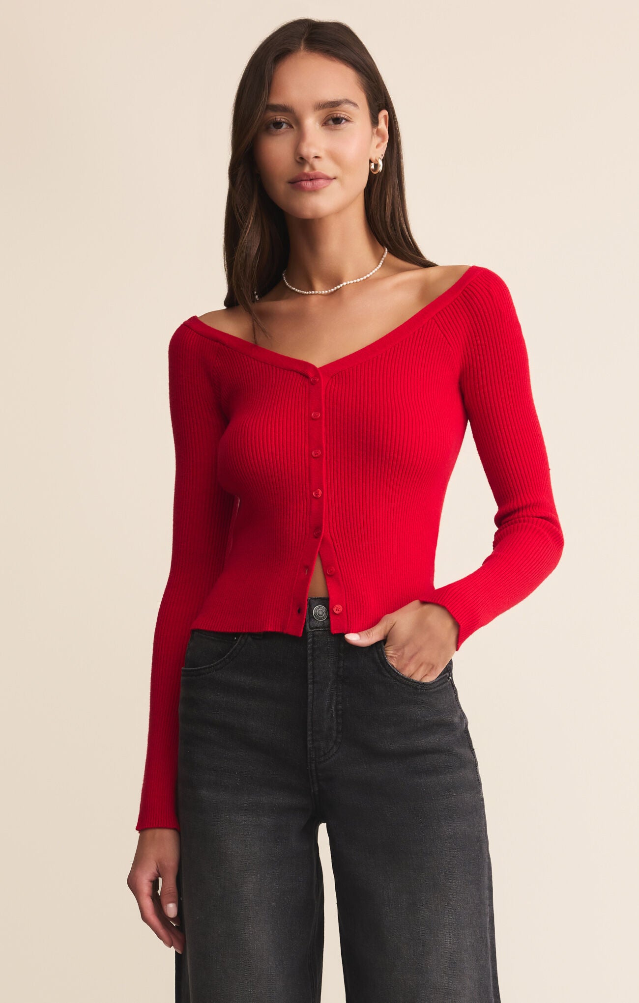 Jovy Sweater Top-Casual Tops-Happy on Main