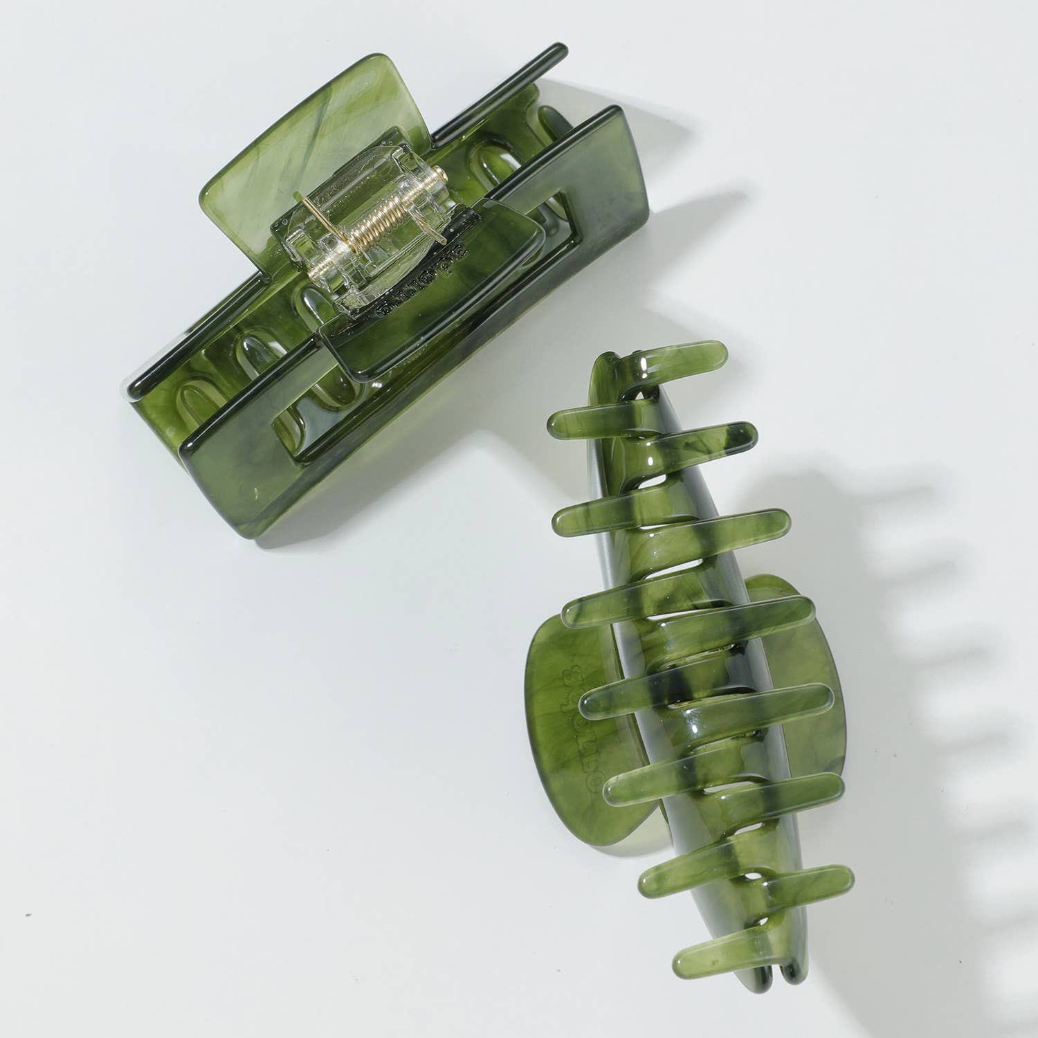 Jade Green | Assorted Small/Medium Claw Clips-Misc Accessories-Happy on Main