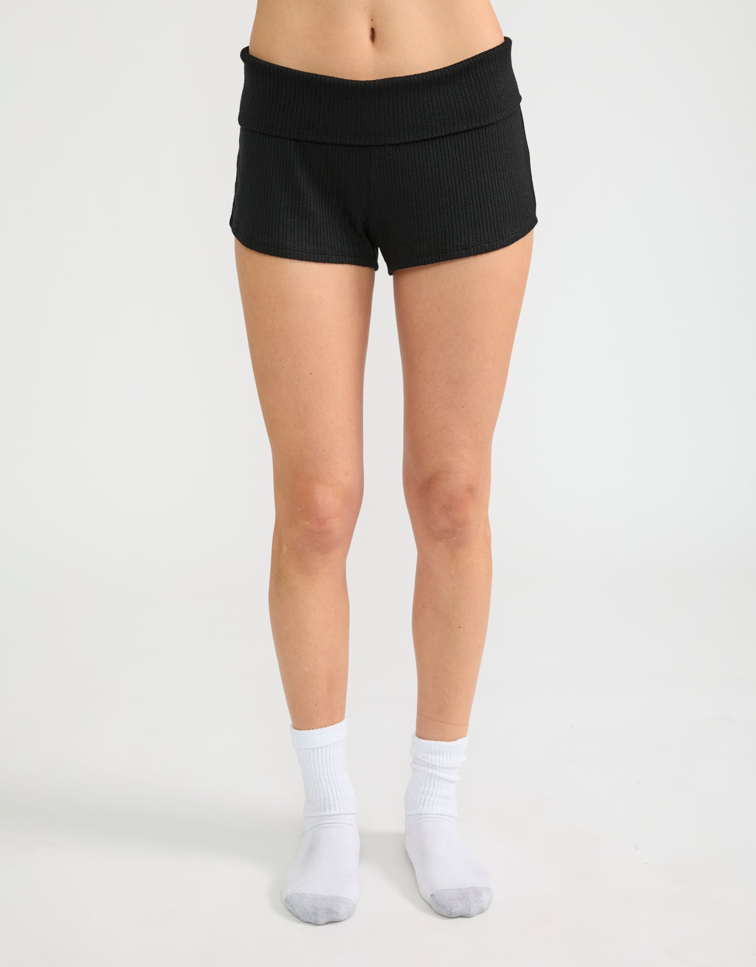 Ventura Pointelle Short - Black-Maison Wheat-Happy on Main