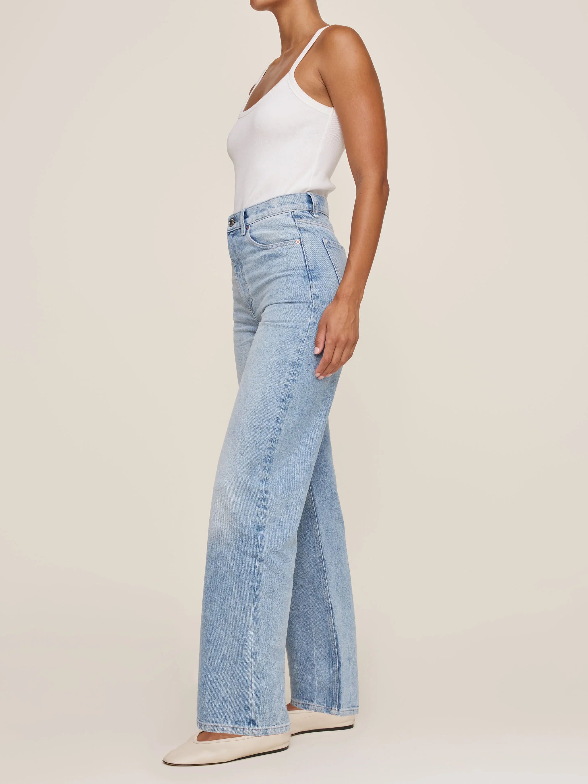 Karmine Refined Wide Leg: High Rise 31’-DL1961-Happy on Main