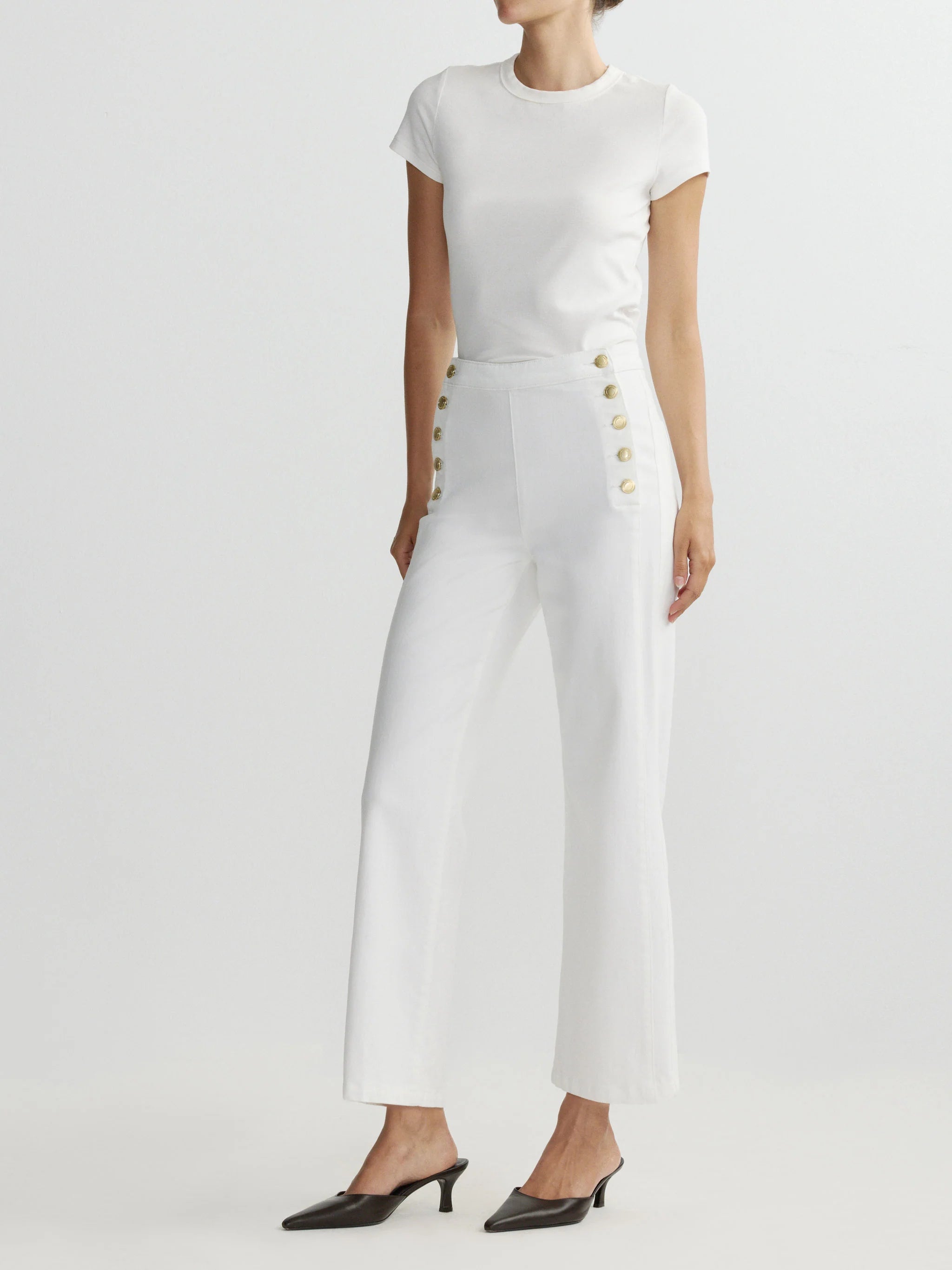 Karmine Refined Wide Leg - White Sailor-DL1961-Happy on Main