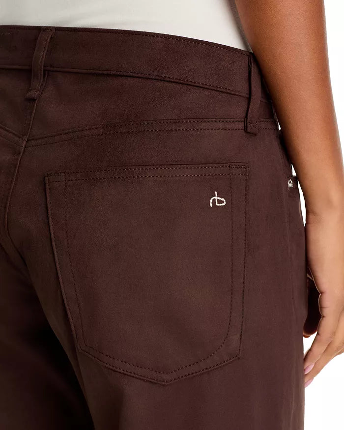 Faux Suede Cam Full Straight - Dark Brown-Rag & Bone-Happy on Main