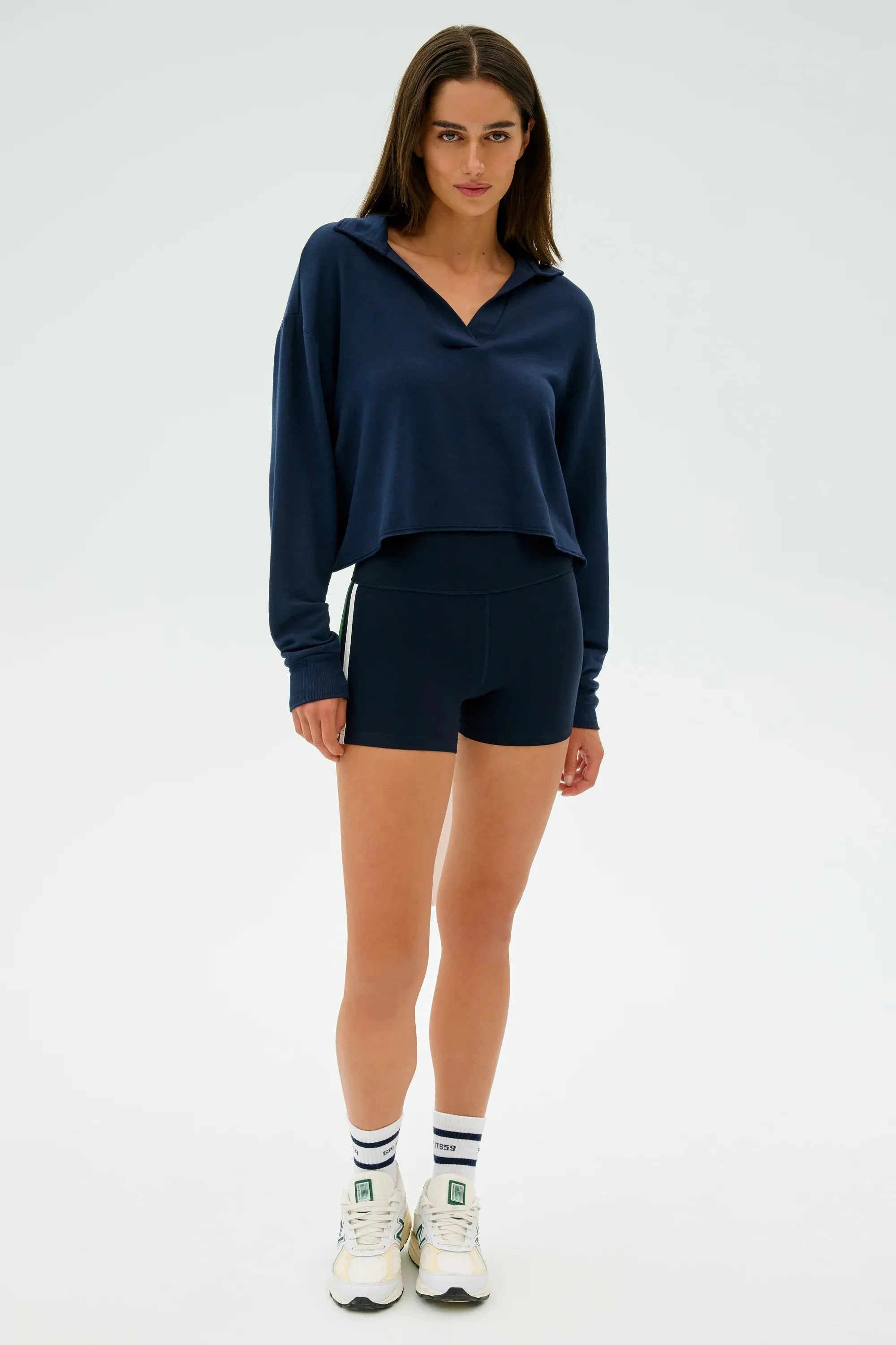 Joan Fleece Polo Sweatshirt-Athleisure-Happy on Main