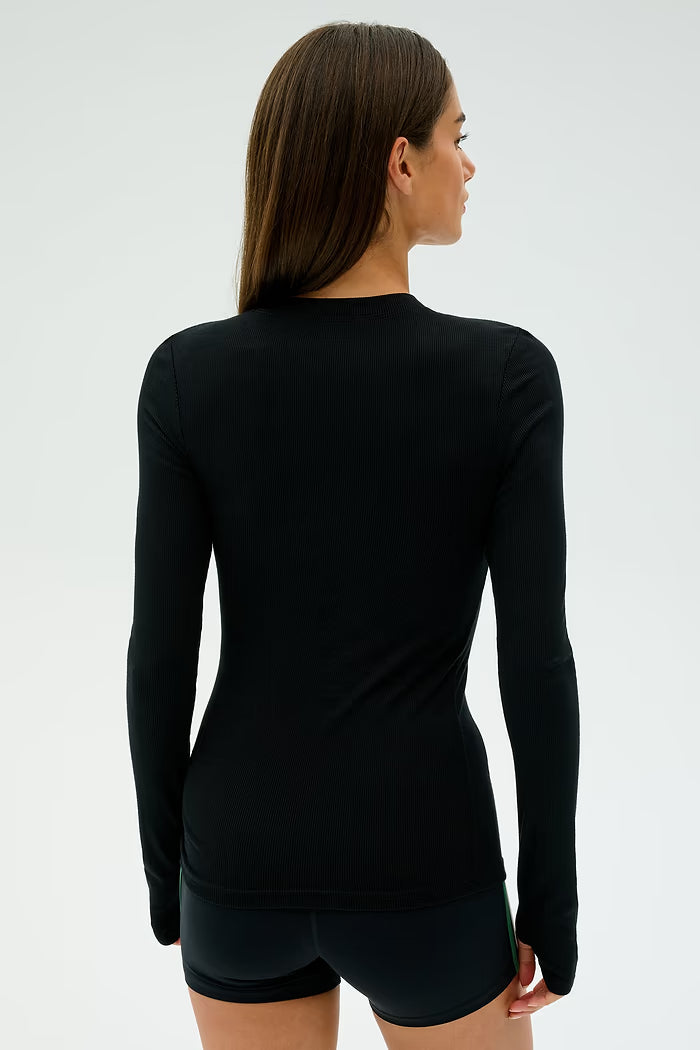 Louise Rib Long Sleeve - Black-Splits59-Happy on Main