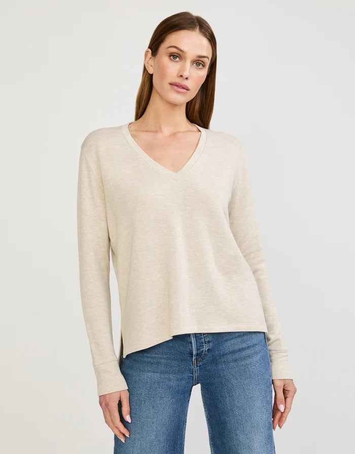 Houston Long Sleeve - Oatmeal-Maison Wheat-Happy on Main