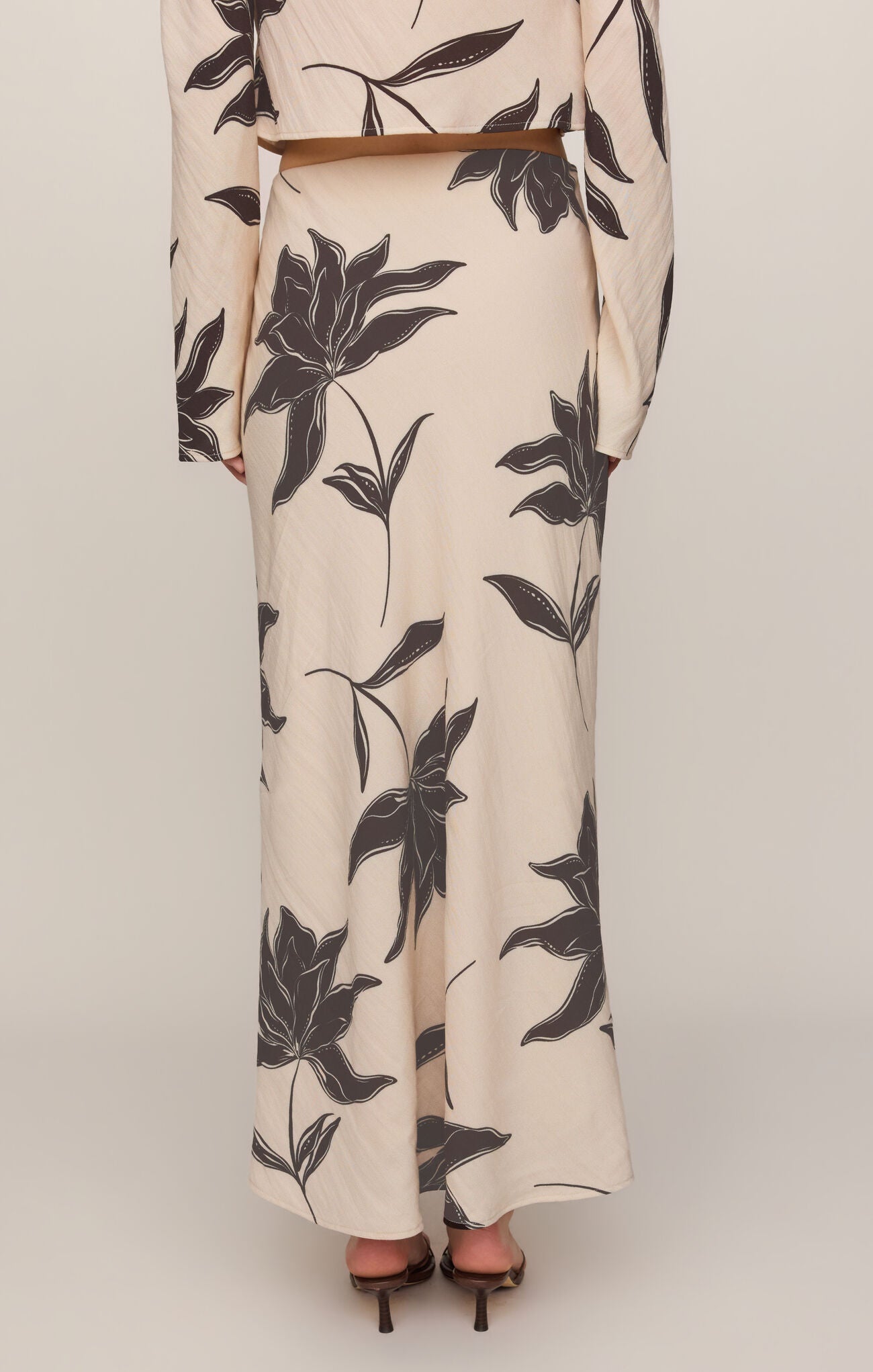 Europa Clem Floral Skirt - Soft Ecru-Z Supply-Happy on Main
