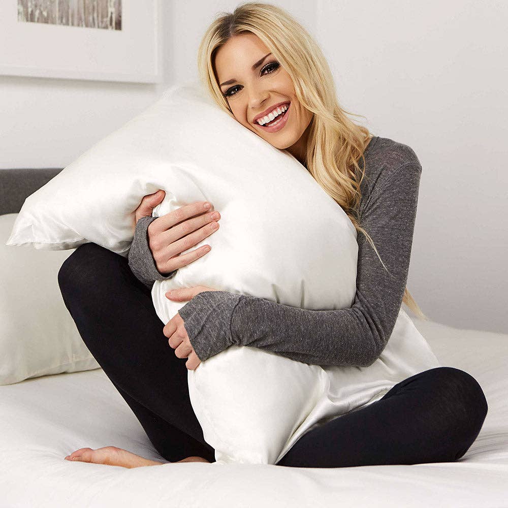 Pillowcase - White - Standard-Beauty + Wellness-Happy on Main