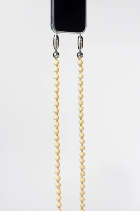 Wood Crossbody - 10mm wood bead, 45in length.