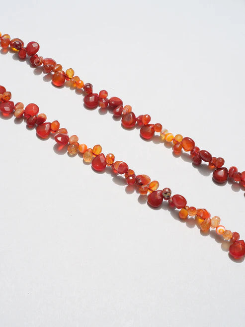 Faceted Gemstone Crossbody, red/orange/yellow gemstones.