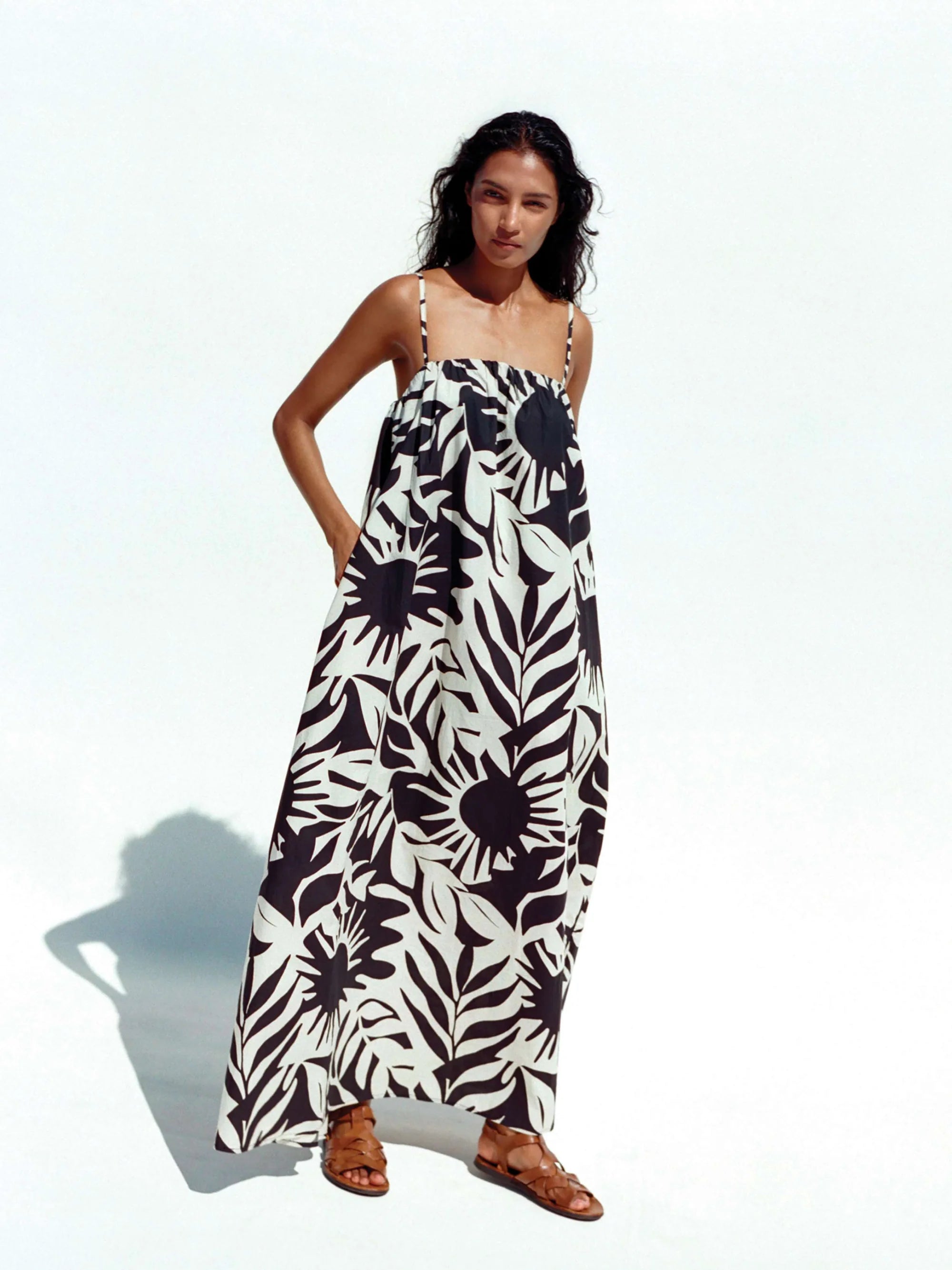 Coastal Poplin Kaua Dress - Garden Sonata-Faherty-Happy on Main