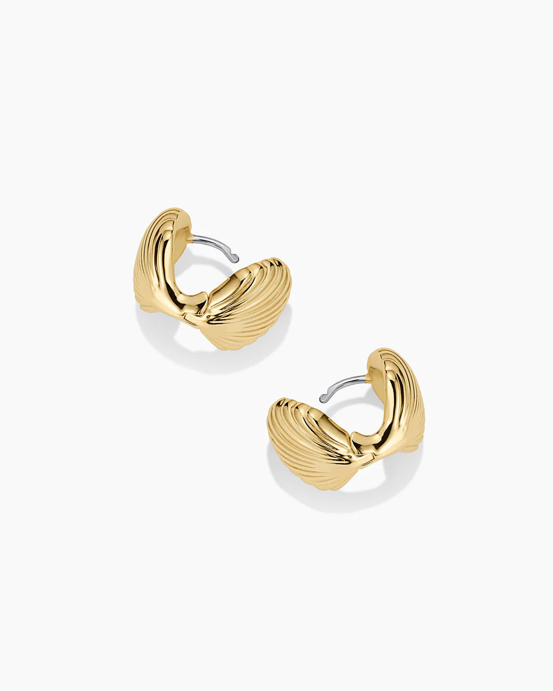 Scallop Wrap Huggies - Gold-Gorjana-Happy on Main