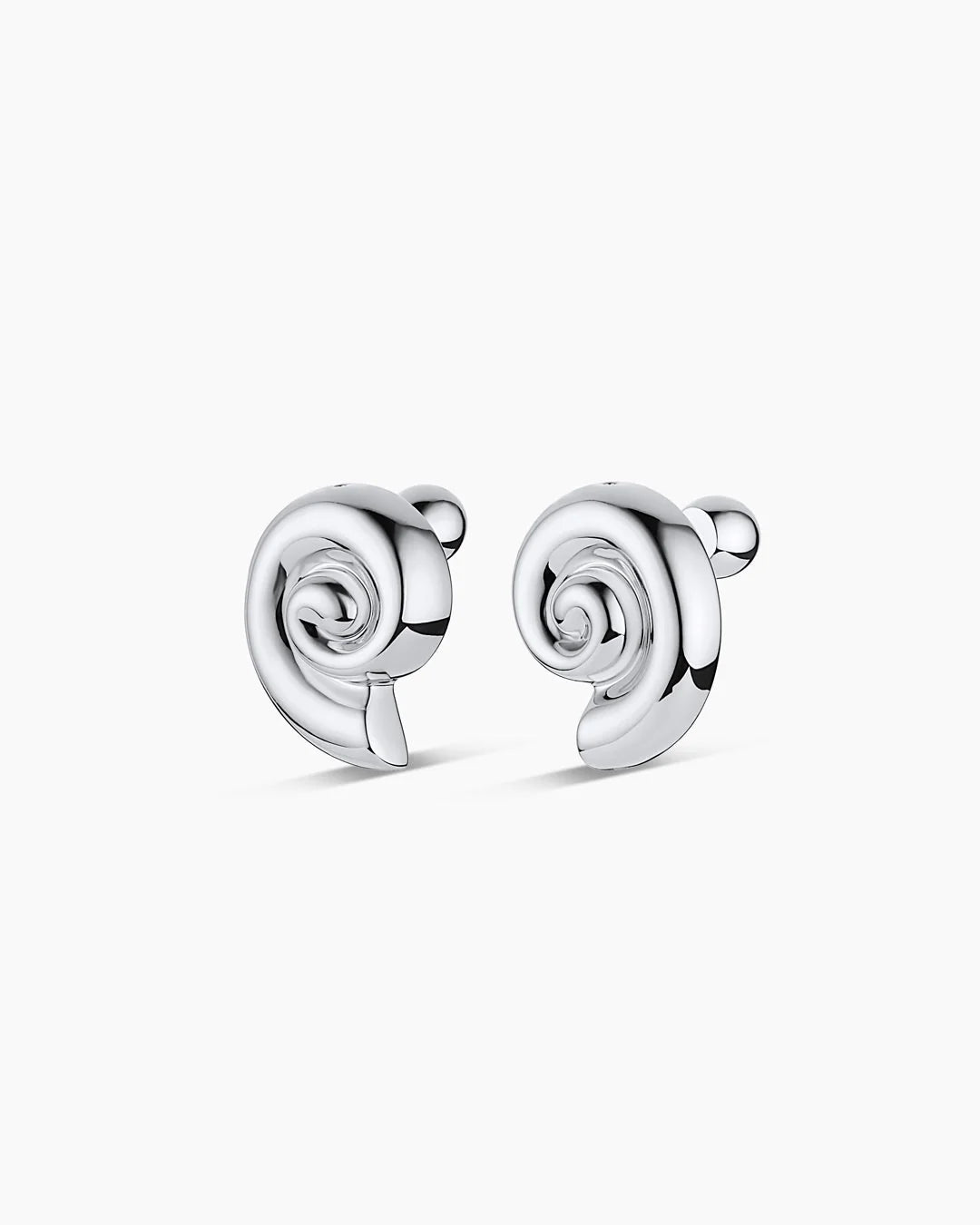 Nautilus Statement Earrings - Silver-Gorjana-Happy on Main