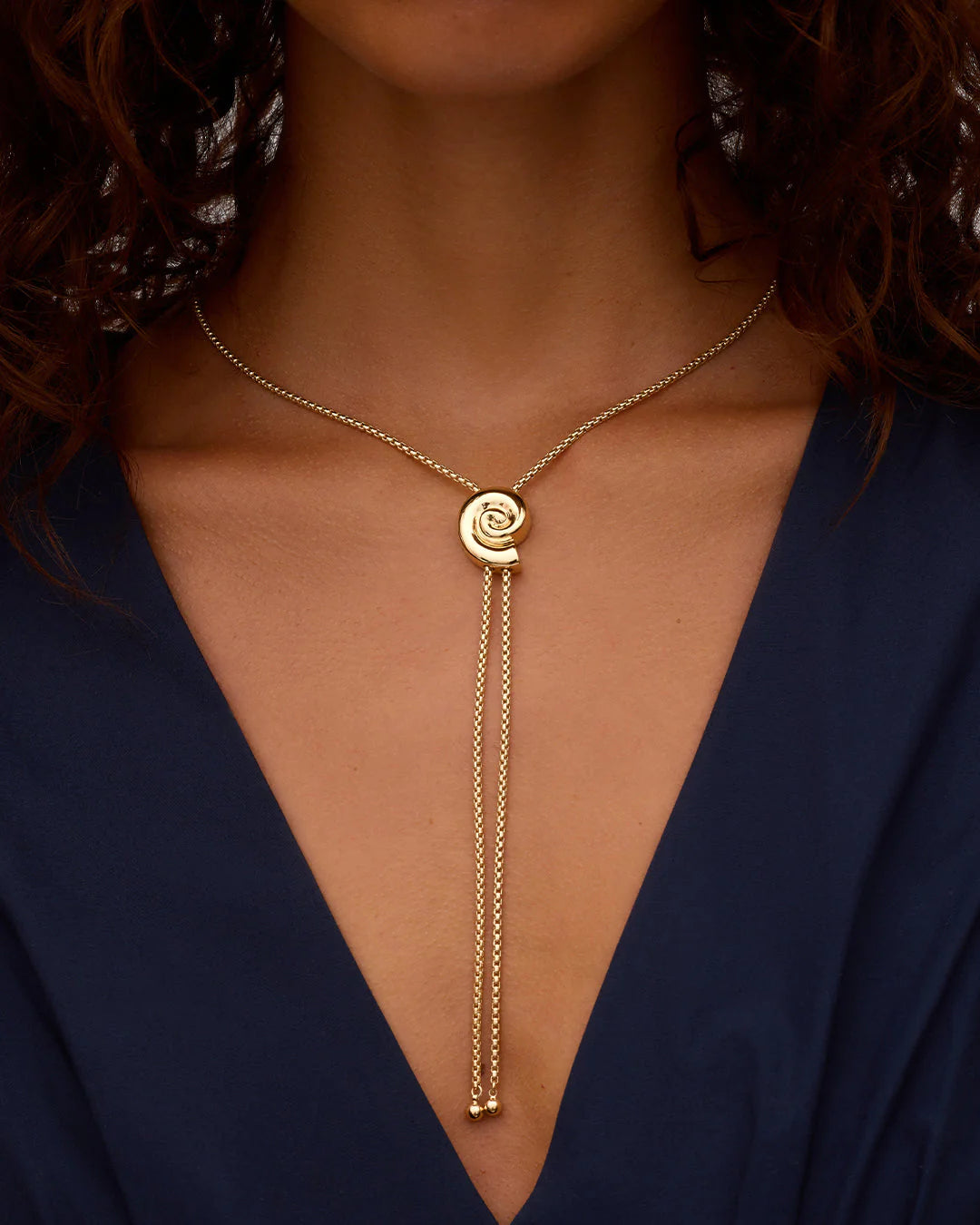 Nautilus Bolo Necklace - Gold-Gorjana-Happy on Main