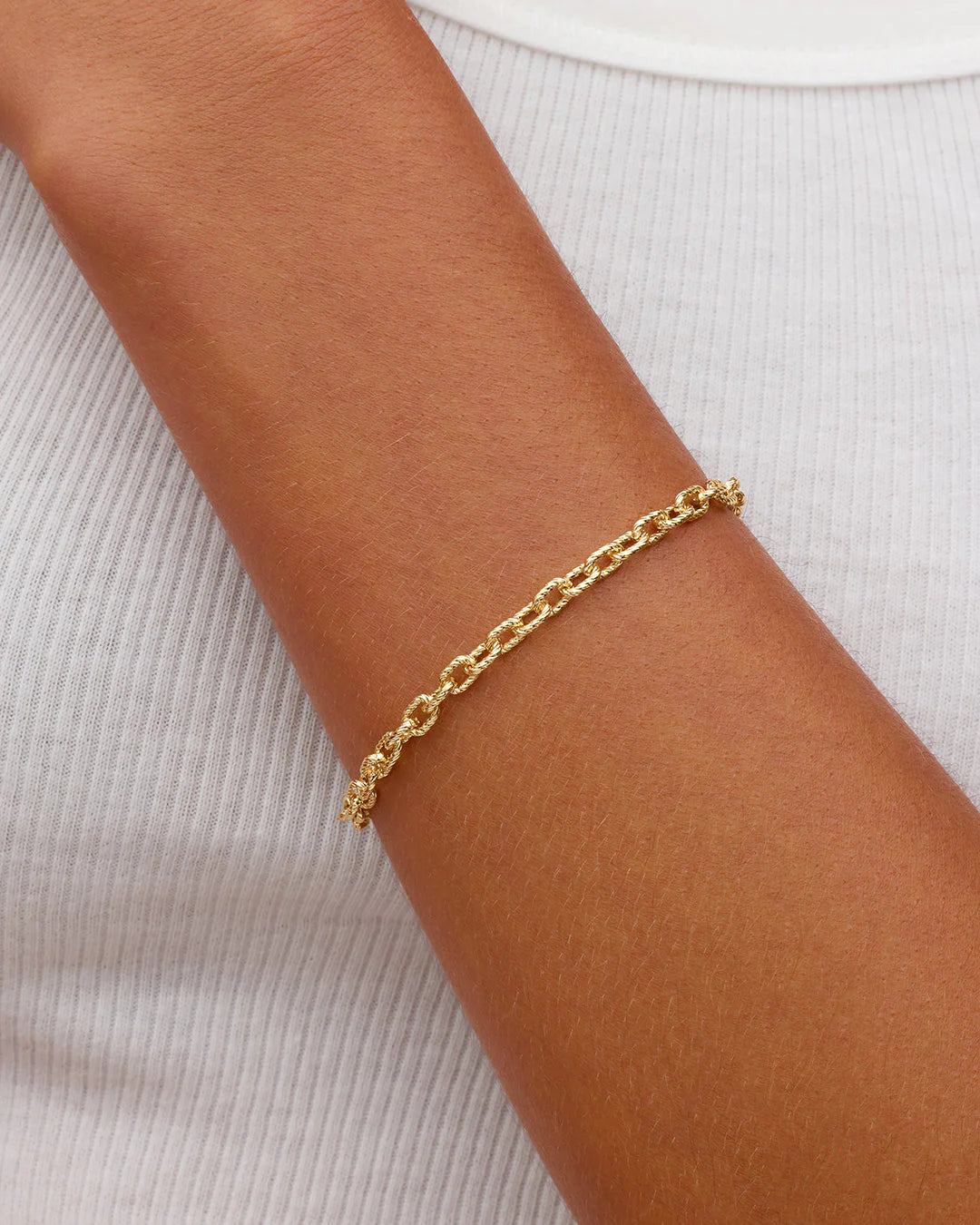 Crew Mini Link Bracelet - Gold-Gorjana-Happy on Main
