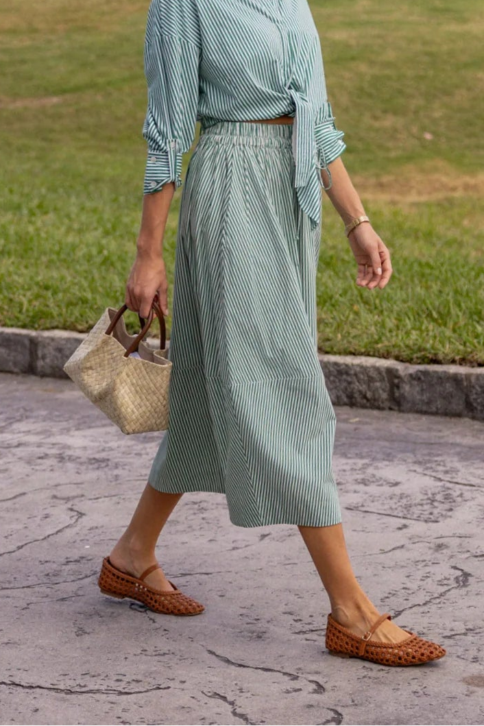 Colette Skirt - Masters Stripe-Ivy Coast-Happy on Main