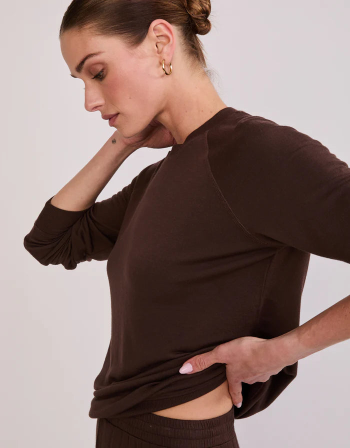 Nashville Sweatshirt - Espresso-Maison Wheat-Happy on Main