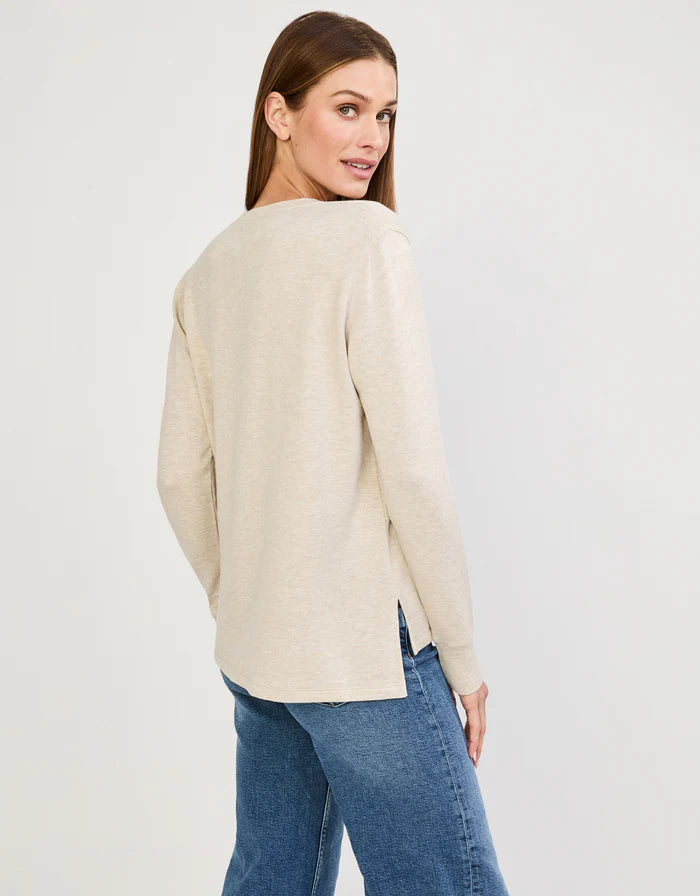 Houston Long Sleeve - Oatmeal-Maison Wheat-Happy on Main