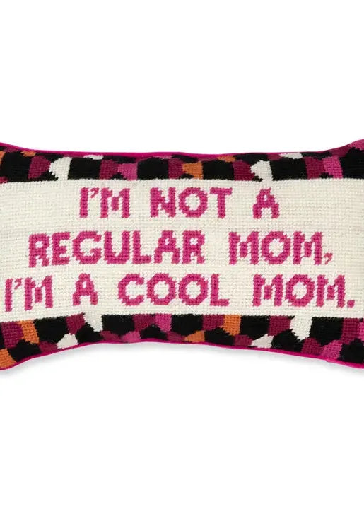 Cool Mom Needlepoint Pillow-Furbish Studio-Happy on Main