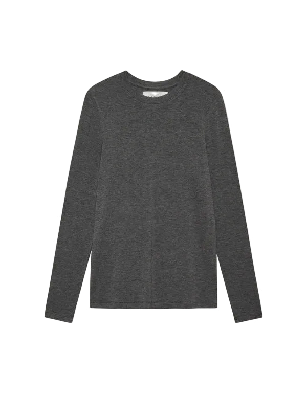 Chicago Long Sleeve - Charcoal-Maison Wheat-Happy on Main