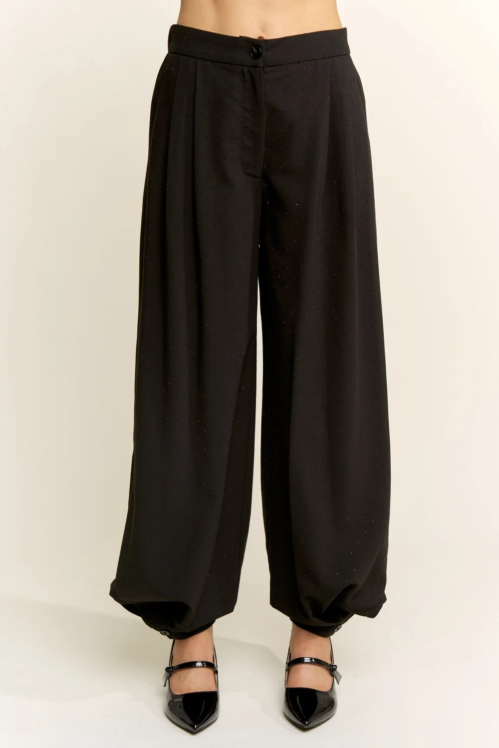 Gizelle Pants - Black-Elevator Disco-Happy on Main