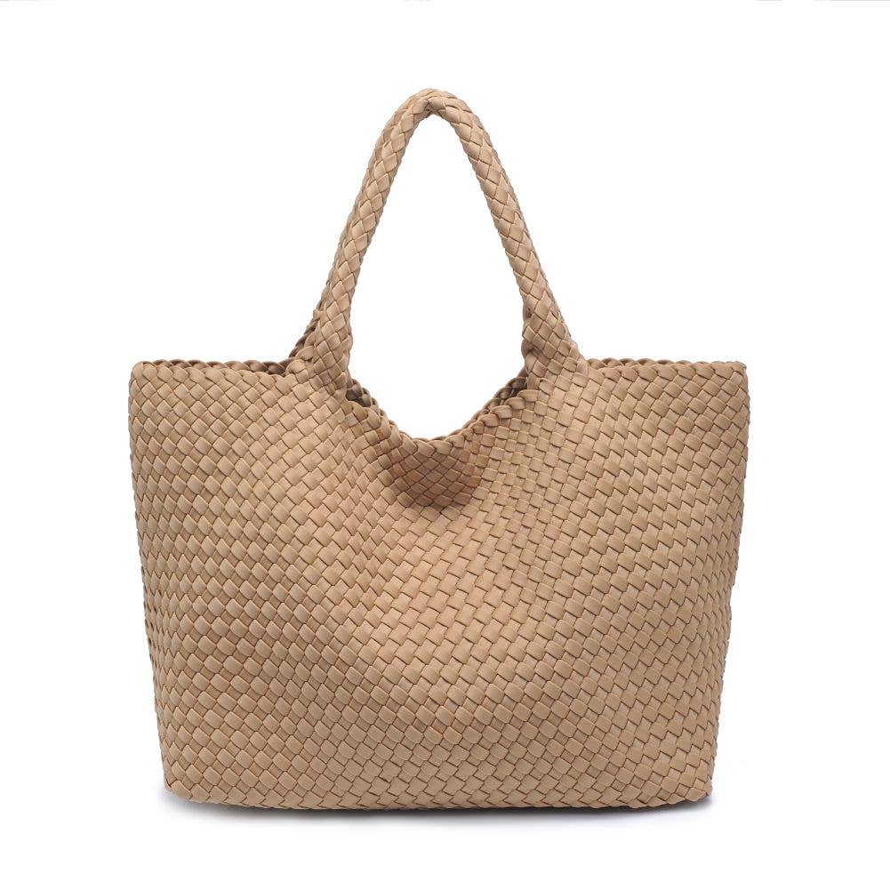 Sky's The Limit - Large Woven Neoprene Tote-Handbags-Happy on Main