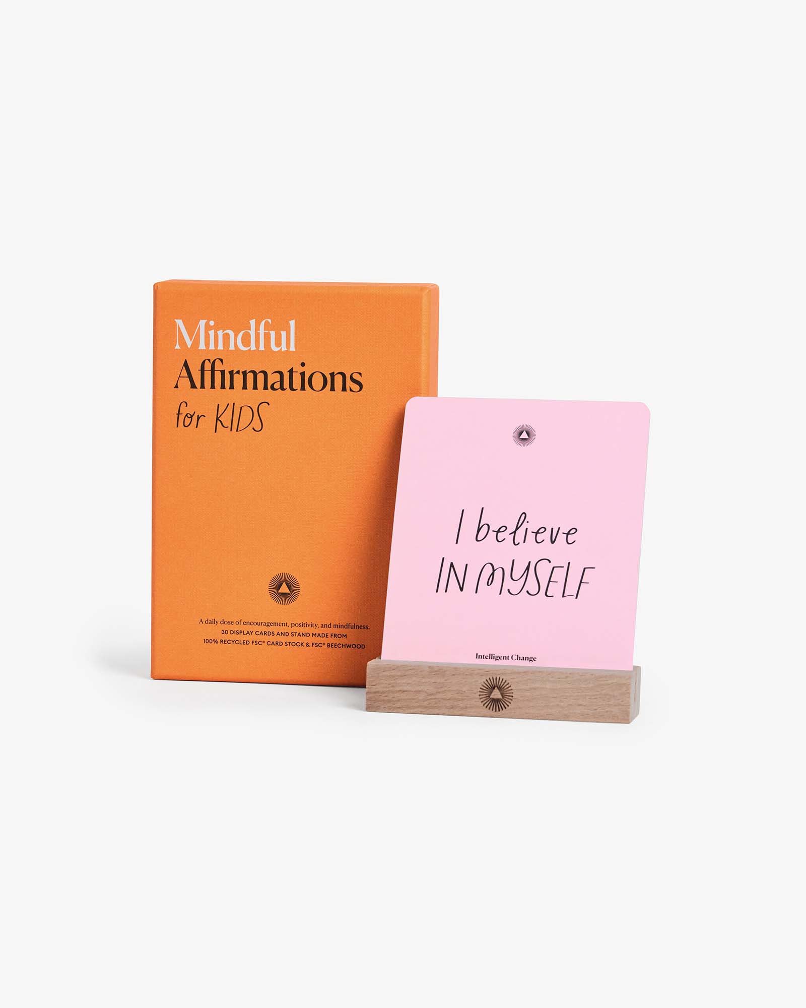 Mindful Affirmations for Kids, Display Cards Gift-Intelligent Change-Happy on Main
