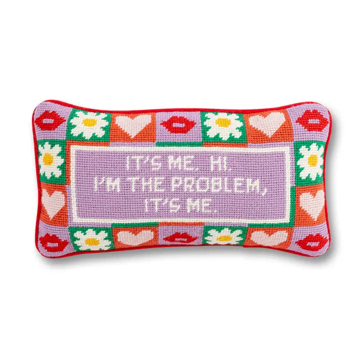 It's Me Needlepoint Pillow-Furbish Studio-Happy on Main