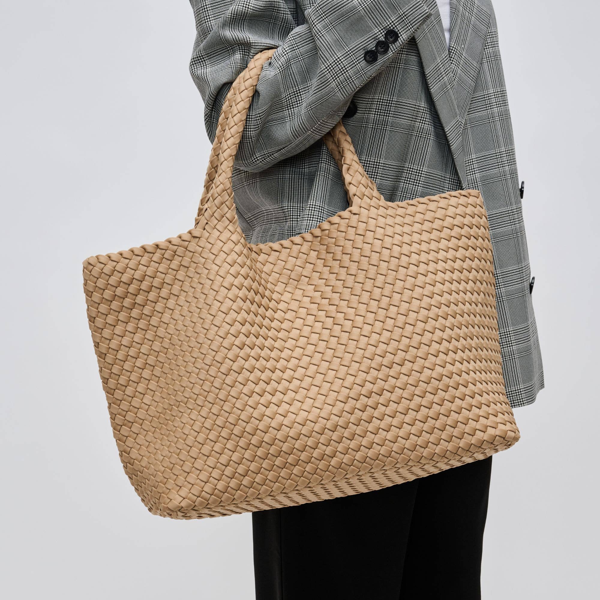 Sky's The Limit - Large Woven Neoprene Tote-Handbags-Happy on Main
