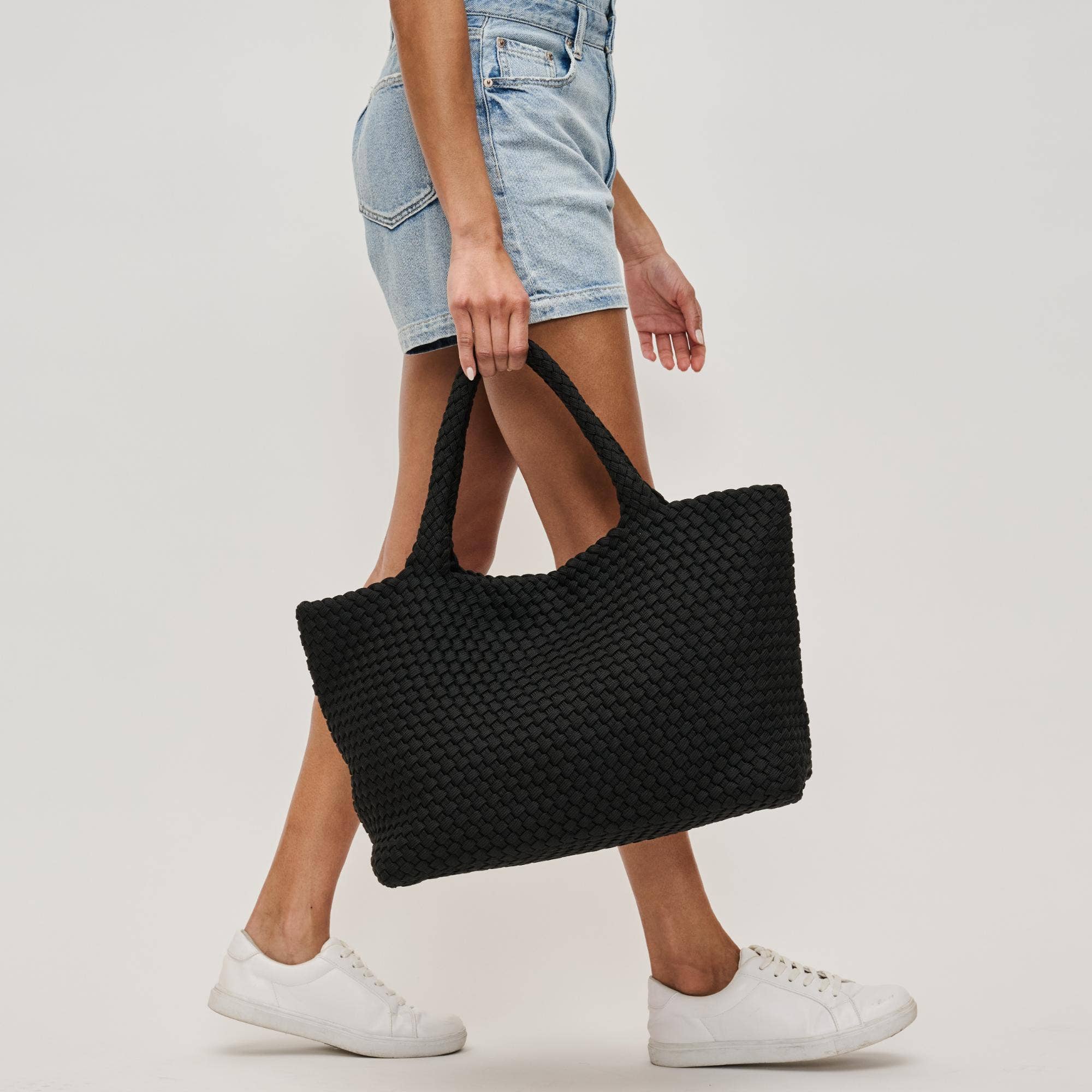 Sky's The Limit - Large Laced Up Eco-Edition Tote-Handbags-Happy on Main