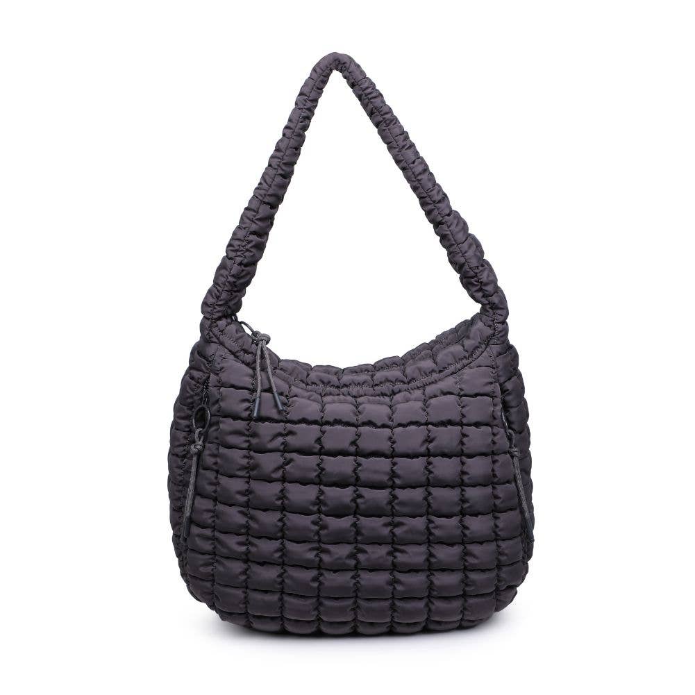 Revive - Quilted Puffer Nylon Hobo-Handbags-Happy on Main