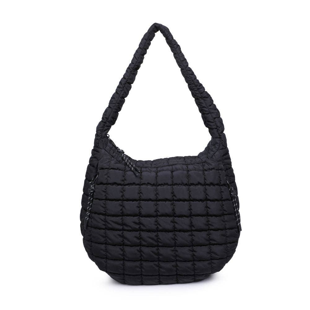 Revive - Quilted Puffer Nylon Hobo-Handbags-Happy on Main