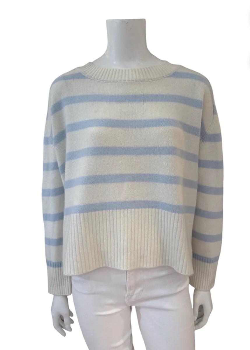 Perfect Day Crew Stripe-Cashmere Sweaters-Happy on Main