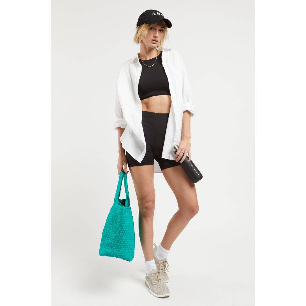 Sky's The Limit - Large Woven Neoprene Tote-Handbags-Happy on Main