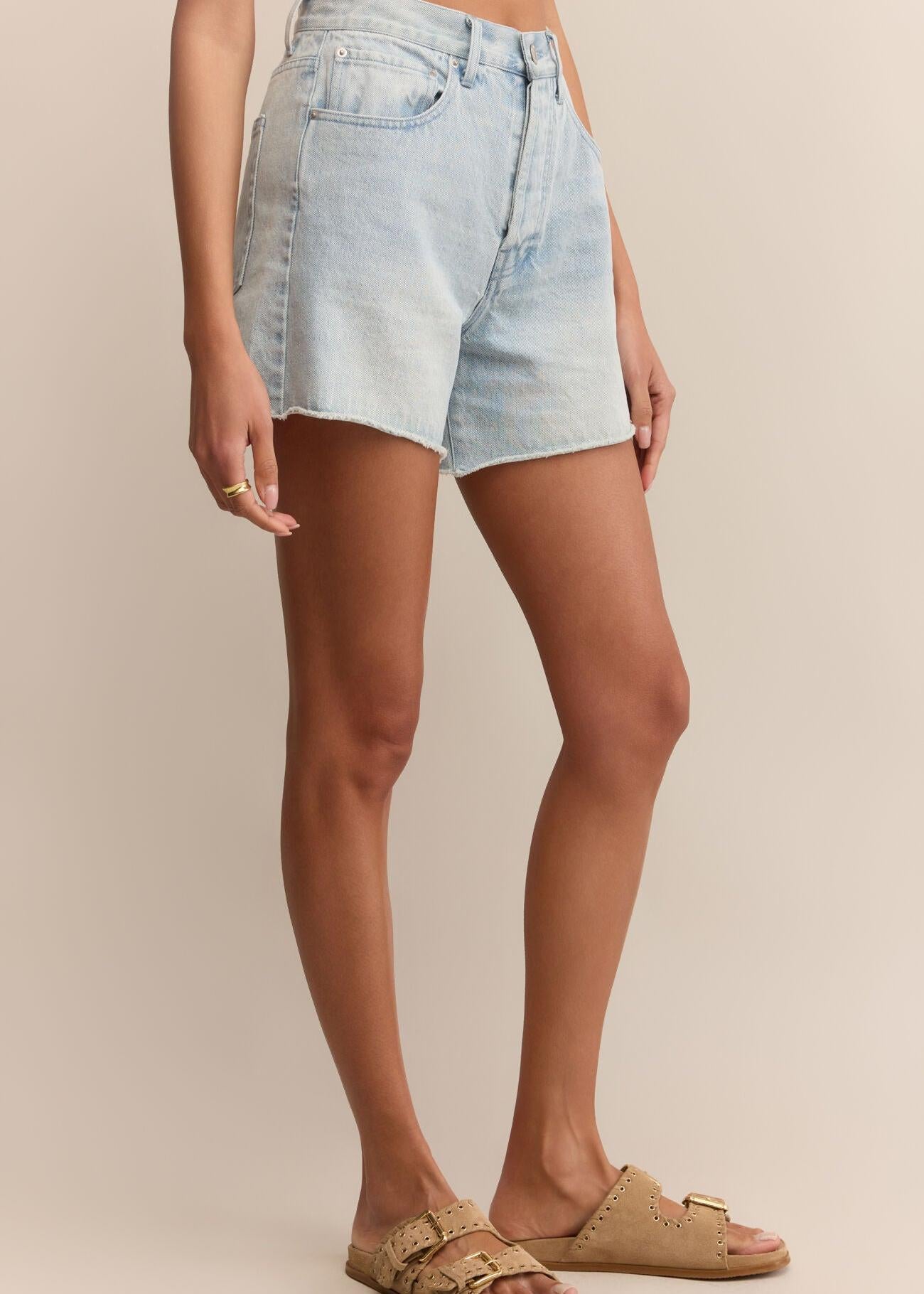 Everyday Hi-Rise Denim Short-Shorts-Happy on Main