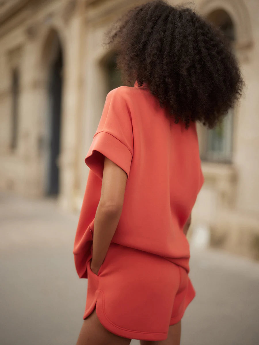 Ritchie Short Sleeve Sweat - Summer Fig-Varley-Happy on Main