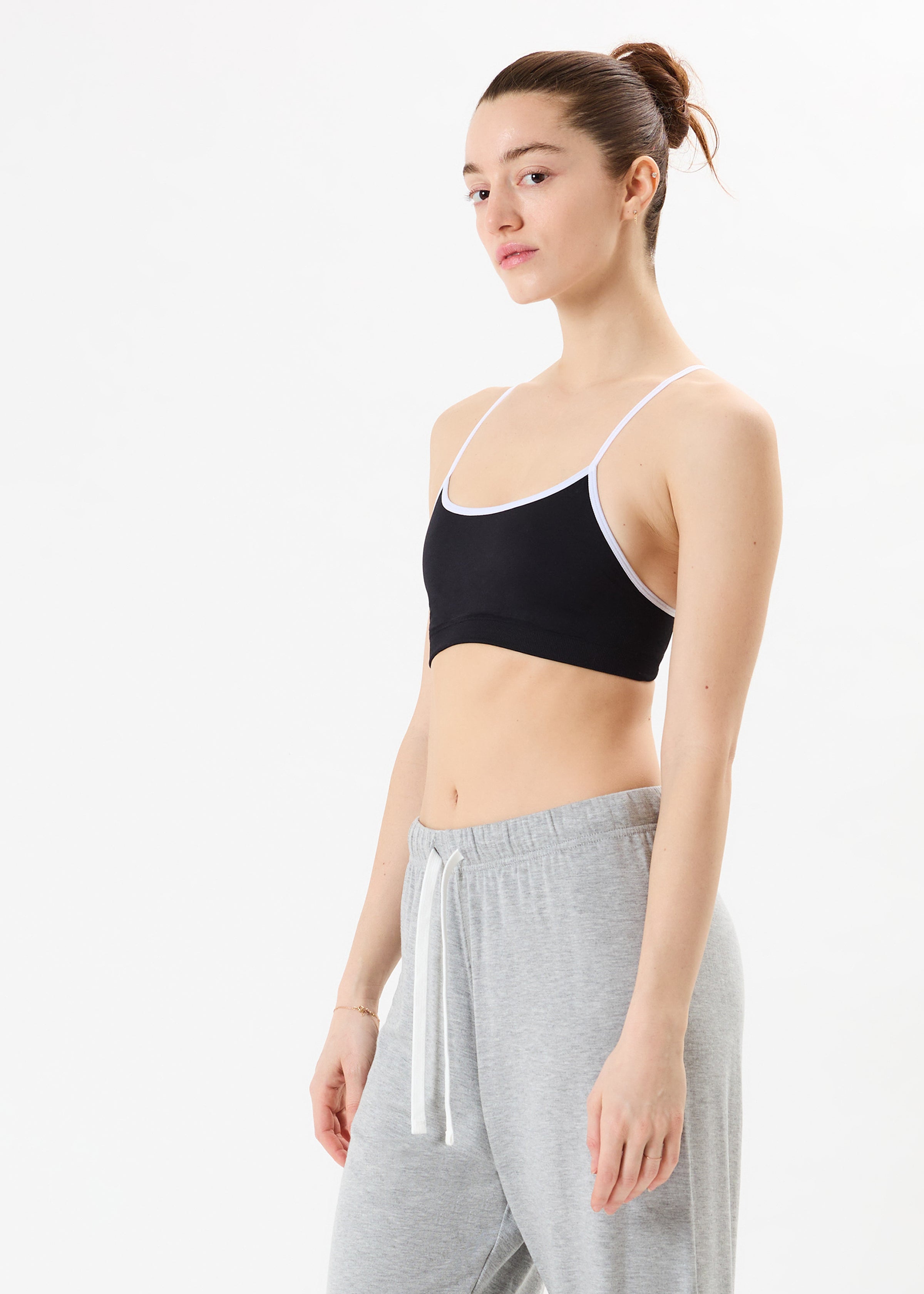 Loren Seamless Bra - Black/White-Splits59-Happy on Main