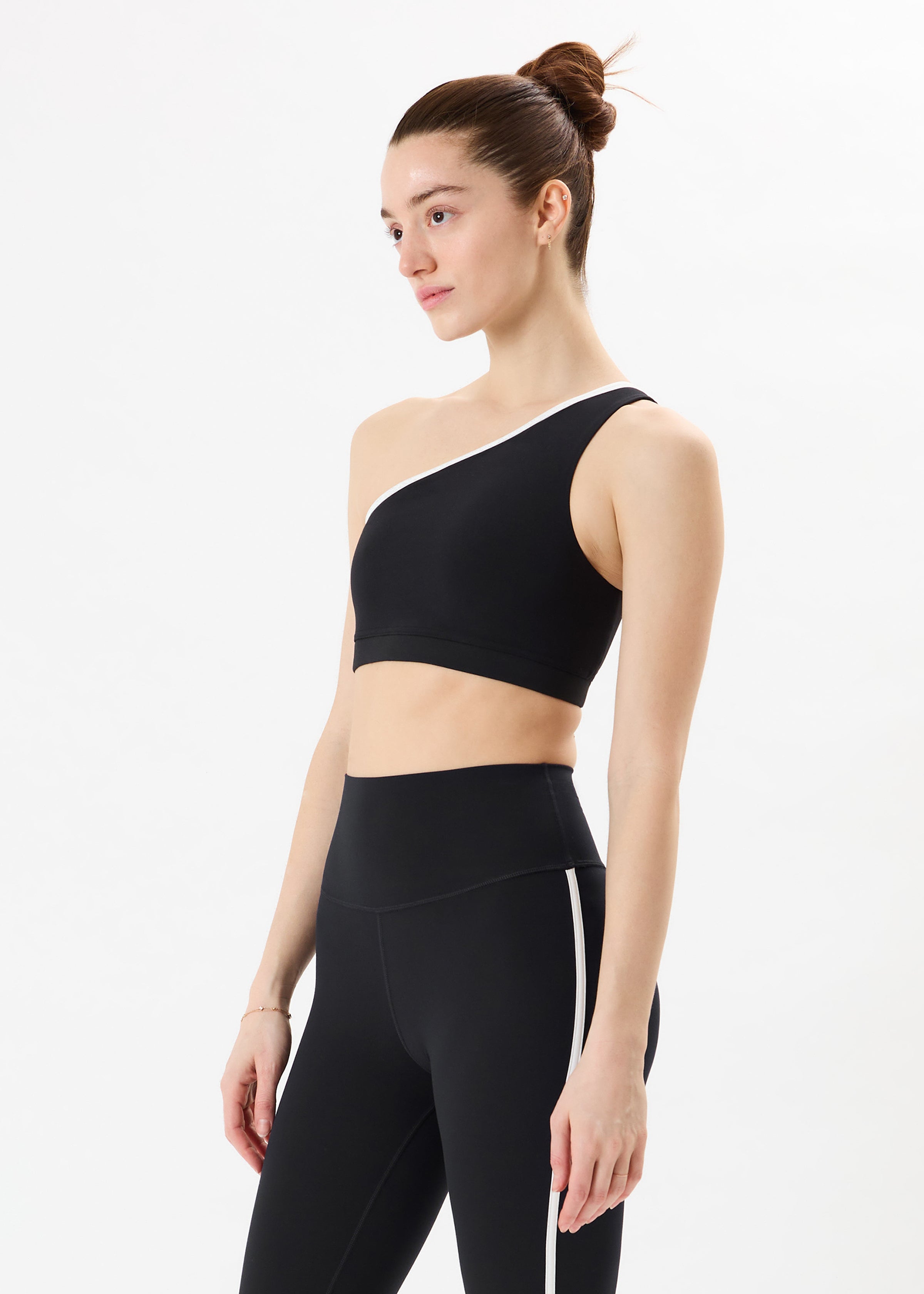 Josie Airweight One Shoulder Bra - Black/White-Splits59-Happy on Main