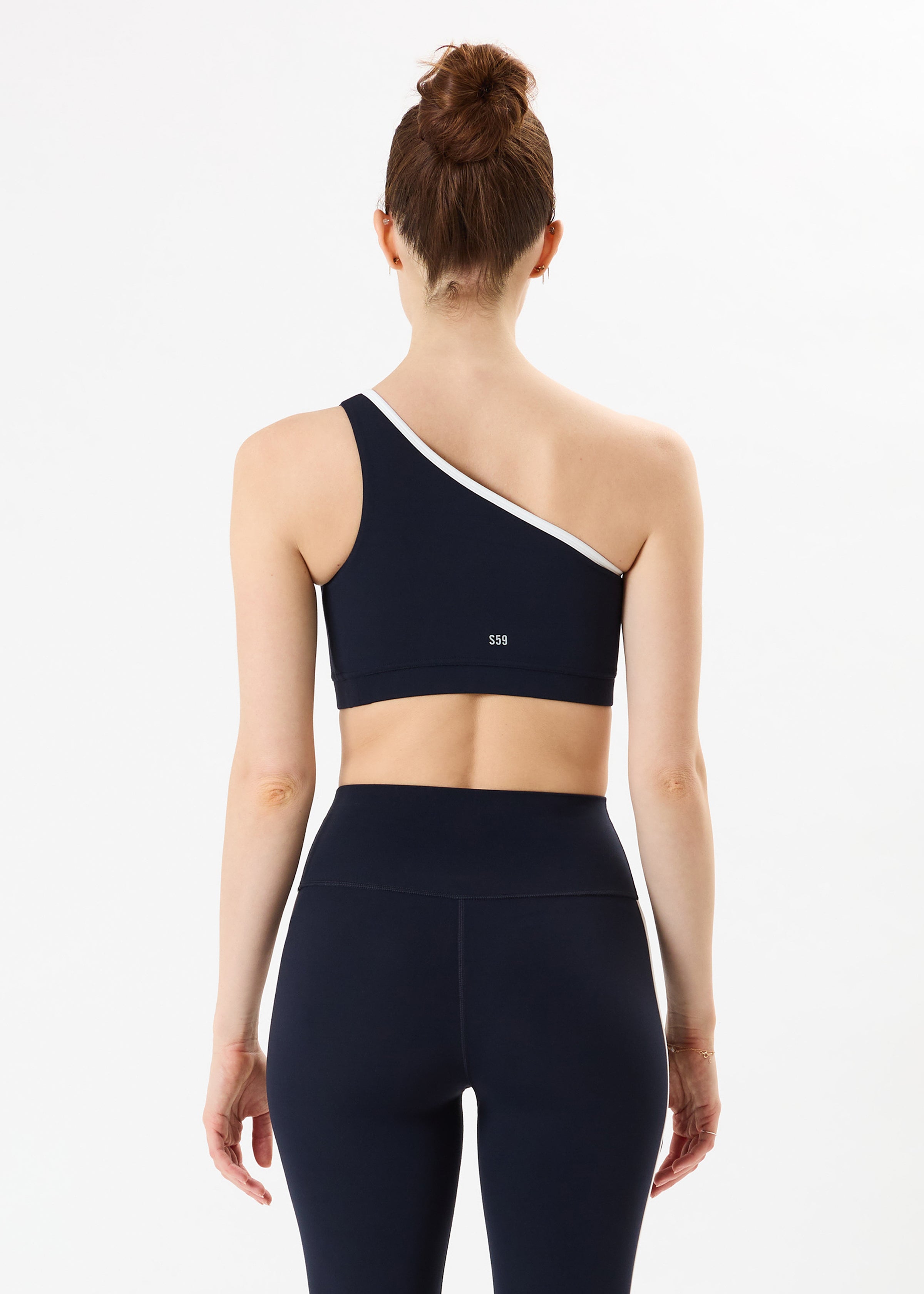 Josie Airweight One Shoulder Bra - Indigo/White-Splits59-Happy on Main