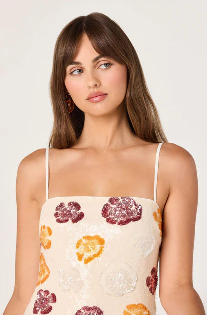 Abelia Dress - Ivory Multi Floral-ASTR-Happy on Main