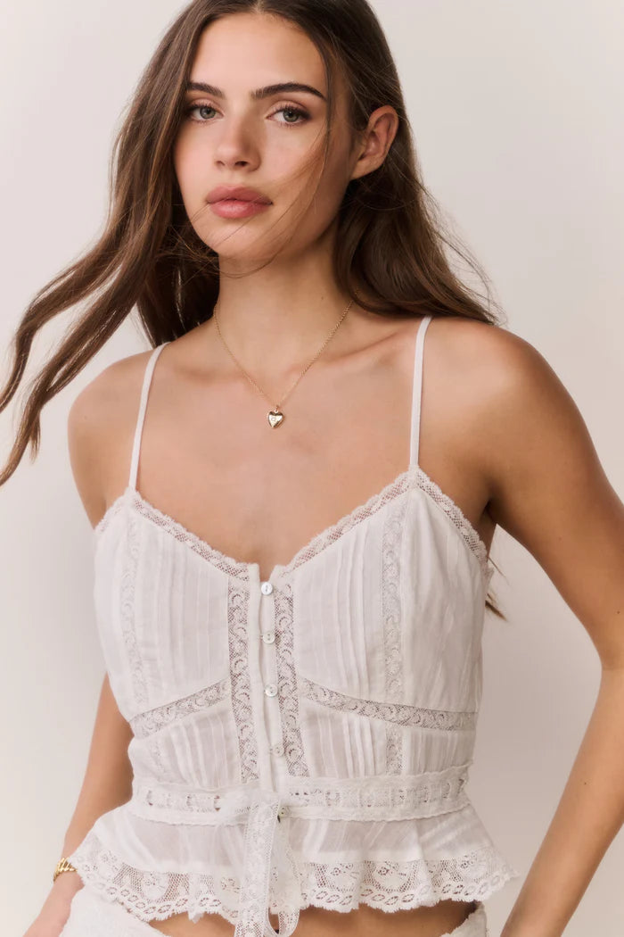 Avra Top - White-LoveShackFancy-Happy on Main