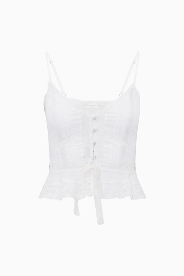 Avra Top - White-LoveShackFancy-Happy on Main