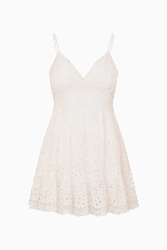 Azar Dress - White-LoveShackFancy-Happy on Main