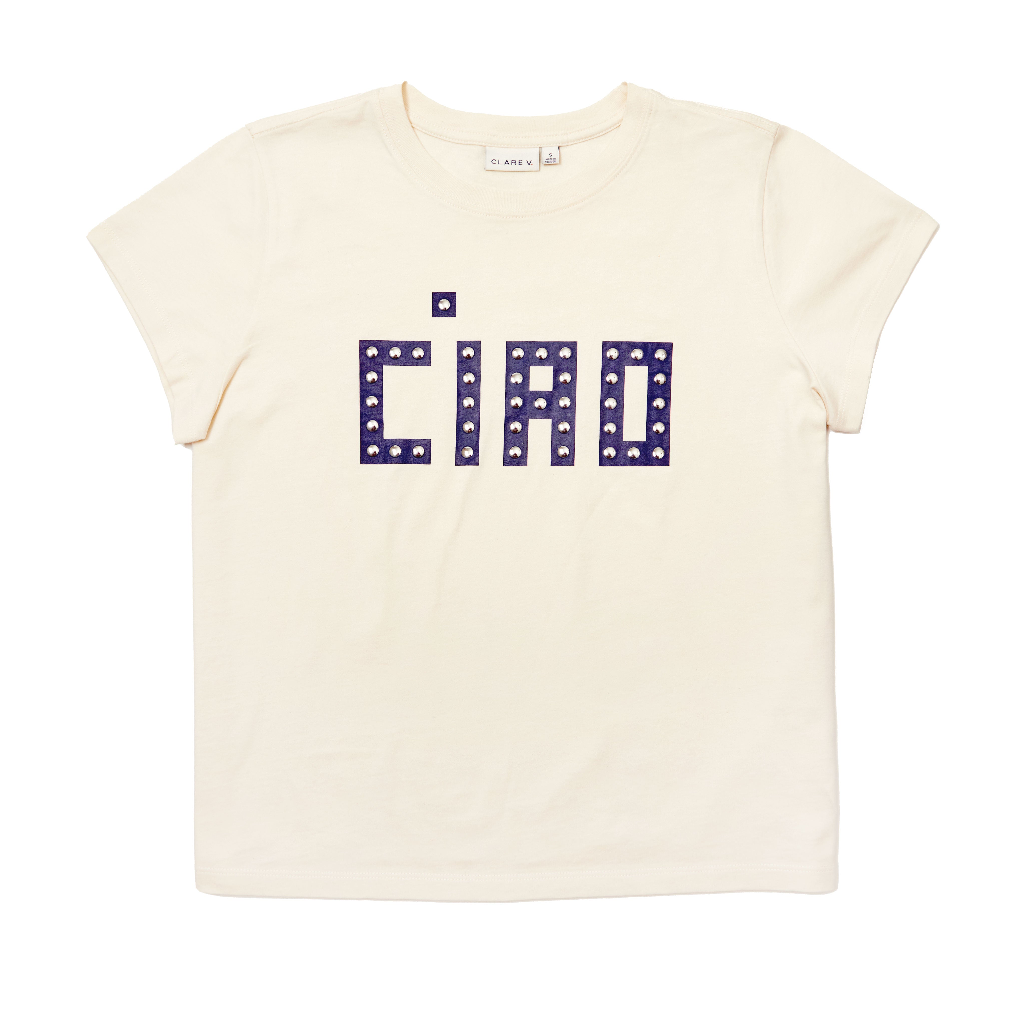 Classic Tee - Block Ciao w/ Studs-Basic Tanks + Tees-Happy on Main